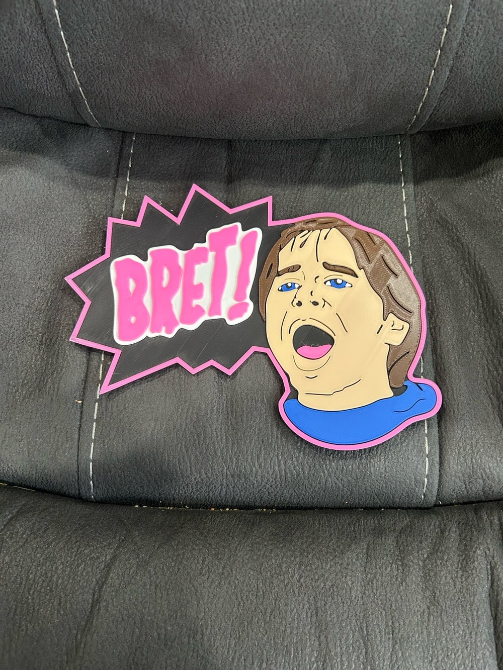 Bret “Hitman” Hart WWF/WWE 3d printed sign. Fan commercial!